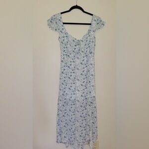 Hollister Blue Floral Summer Dress